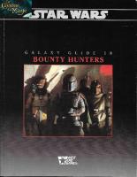 STAR WARS 1st Edition - Galaxy Guide 10, Bounty Hunters