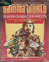 GAMMA WORLD - Player Character Sheets