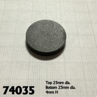 REAPER DARK HEAVEN - 74035 Socles Rond Plastique x12 (Round Plastic RPG Base) 25mm