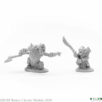 REAPER BONES - 77678 Armored Goblin Leaders x2
