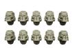 10x Casques Classiques Space Marine (Space Knight Classic Helmets)